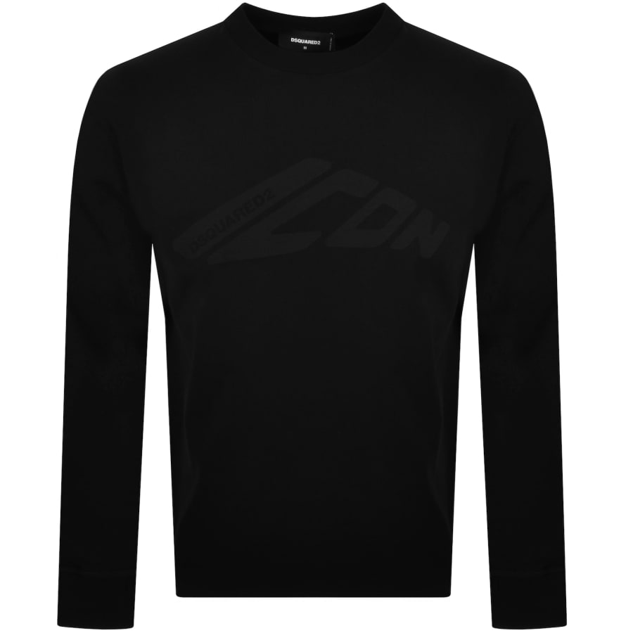 DSQUARED2 Loose Fit Long Sleeve T Shirt Black