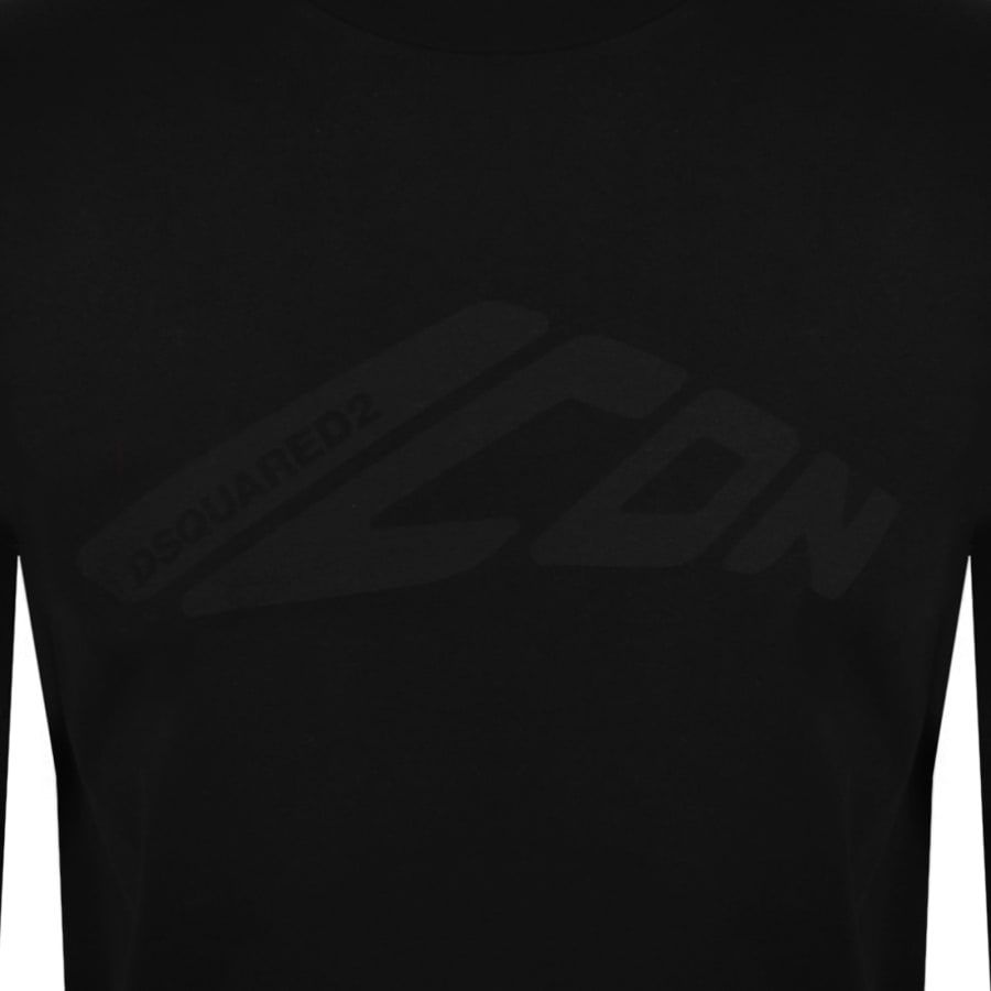 DSQUARED2 Loose Fit Long Sleeve T Shirt Black