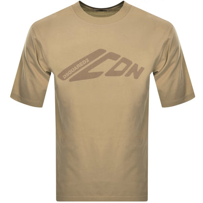 DSQUARED2 Loose Fit T Shirt Brown