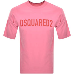 DSQUARED2 Loose Fit T Shirt Pink
