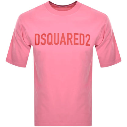 DSQUARED2 Loose Fit T Shirt Pink