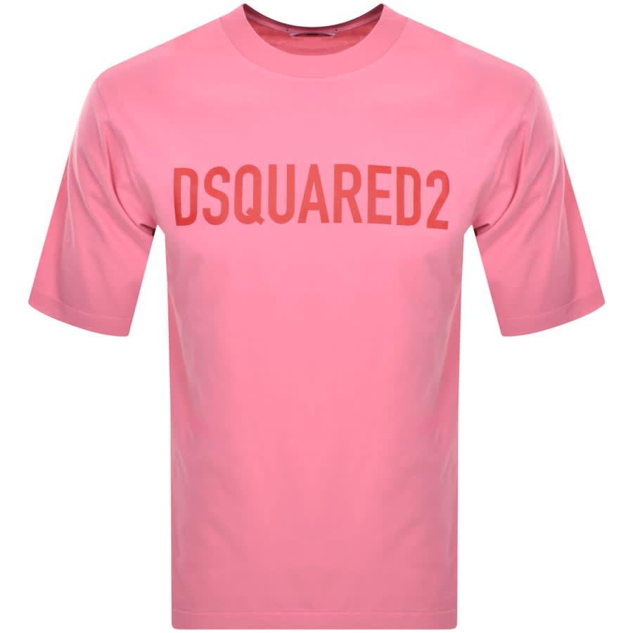 DSQUARED2 Loose Fit T Shirt Pink