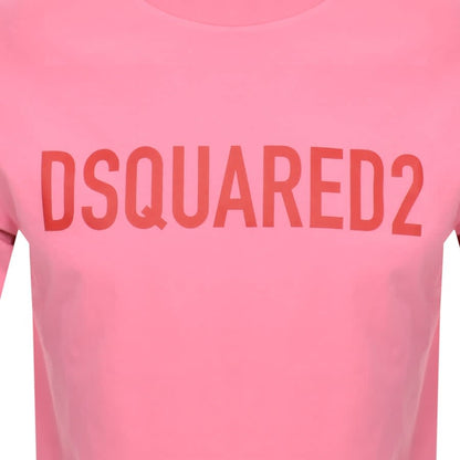 DSQUARED2 Loose Fit T Shirt Pink