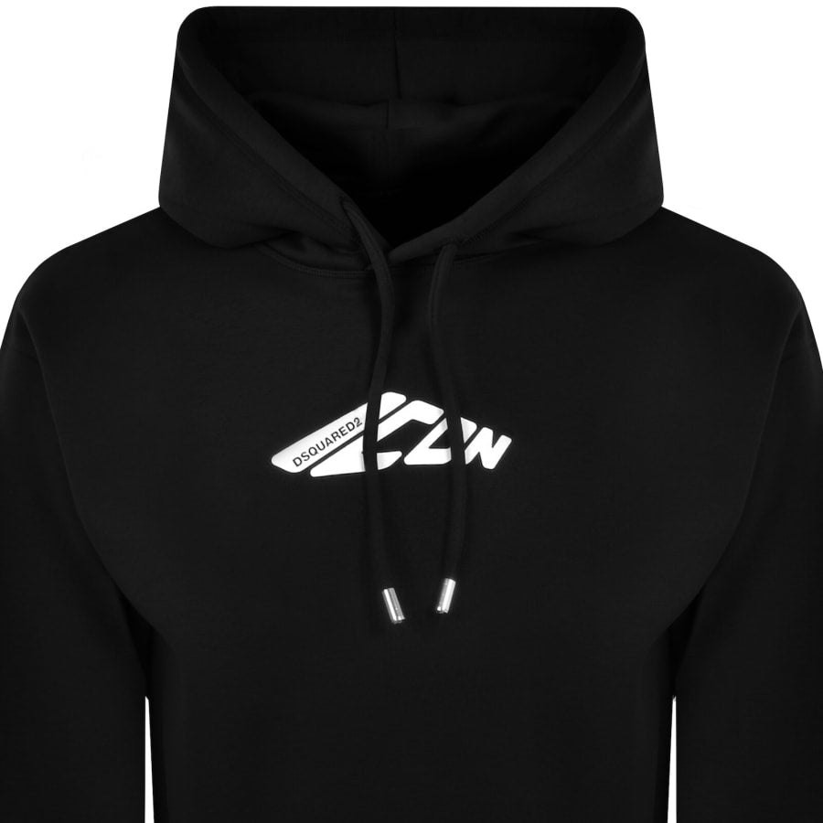 DSQUARED2 Relaxed Fit Hoodie Black