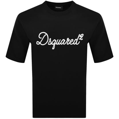DSQUARED2 Signature Loose Fit T Shirt Black