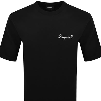 DSQUARED2 Signature Loose Fit T Shirt Black