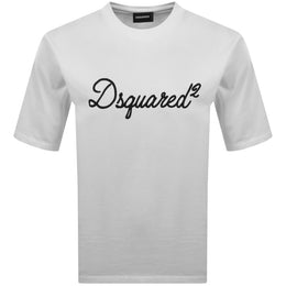 DSQUARED2 Signature Loose Fit T Shirt White