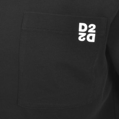 DSQUARED2 Twin Pack T Shirts Black