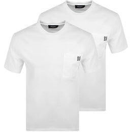 DSQUARED2 Twin Pack T Shirts White