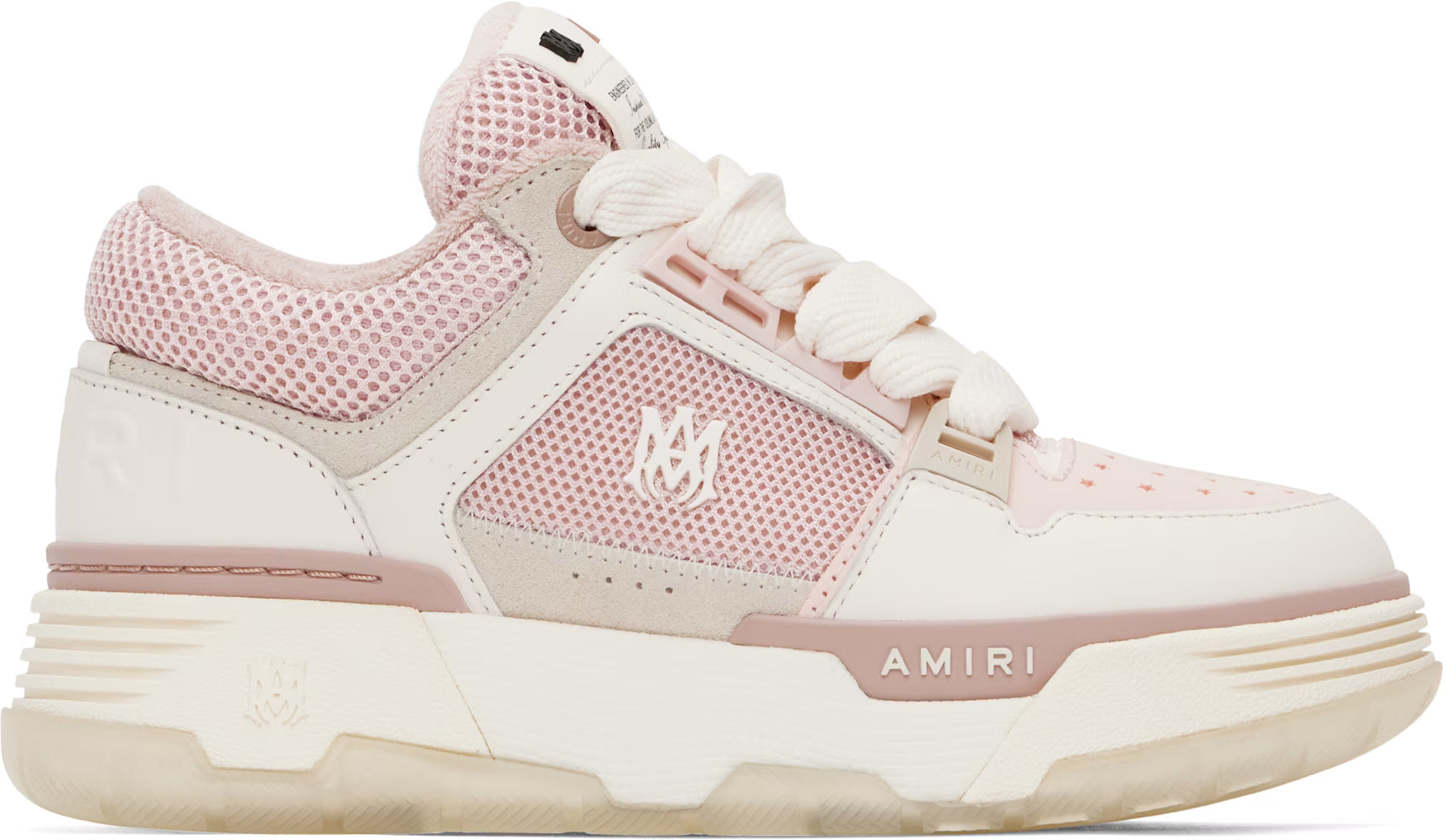 AMIRI White & Pink MA-1 Sneakers
