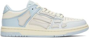 AMIRI Blue & White Two-Tone Skel Top Low Sneakers