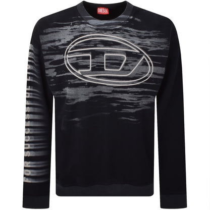 Diesel S Boxt T1 Sweatshirt Navy