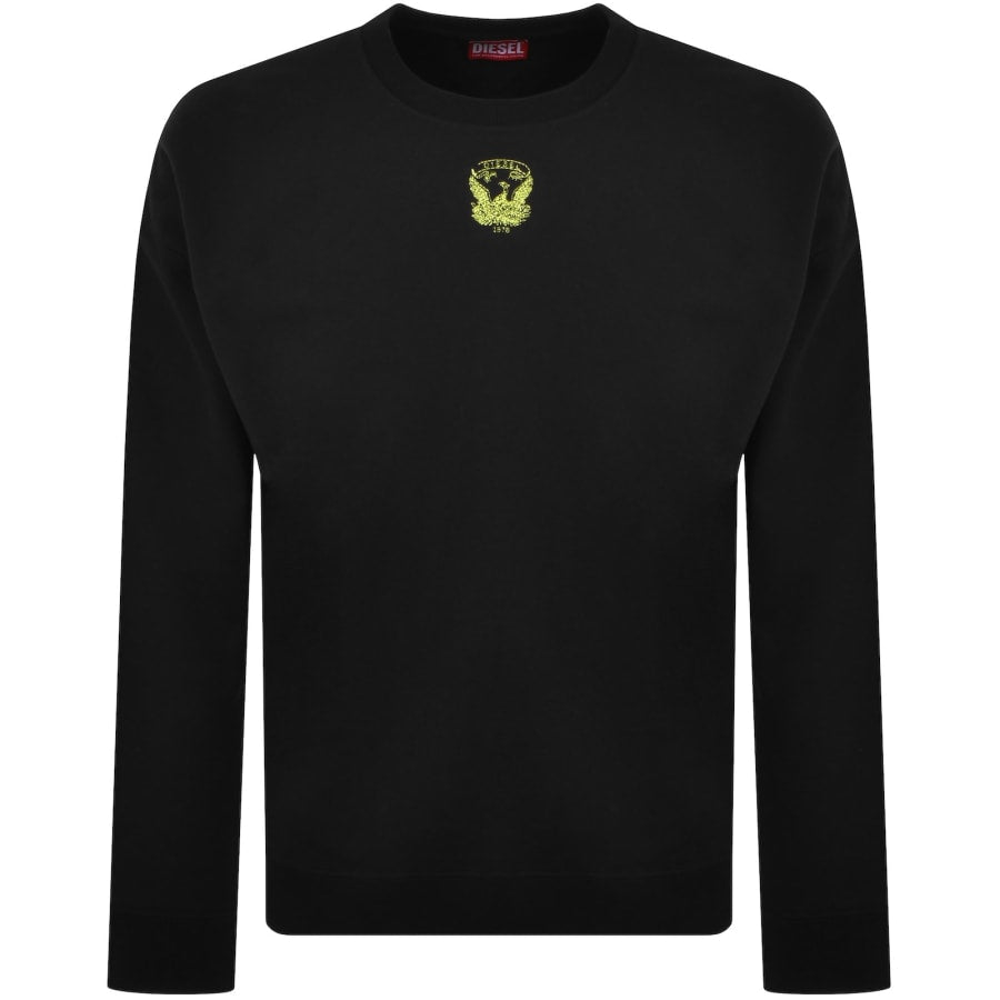 Diesel S Ginn T1 Logo Sweatshirt Black