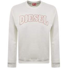 Diesel S Norm V10 Sweatshirt White