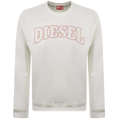 Diesel S Norm V10 Sweatshirt White