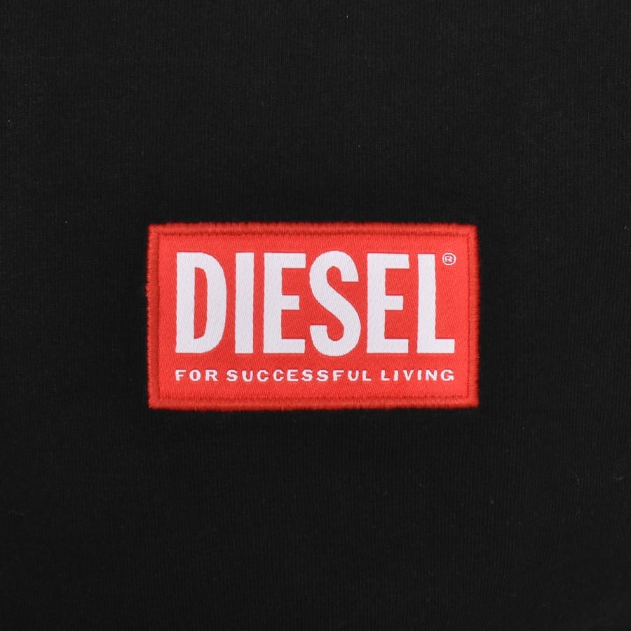 Diesel T Box Lab Logo T Shirt Black