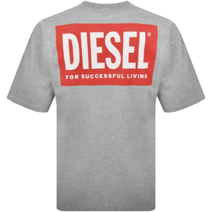 Diesel T Boxt Bisk T Shirt Grey