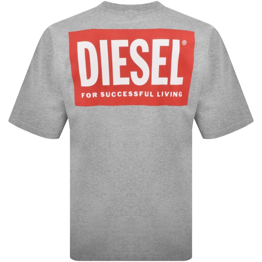Diesel T Boxt Bisk T Shirt Grey