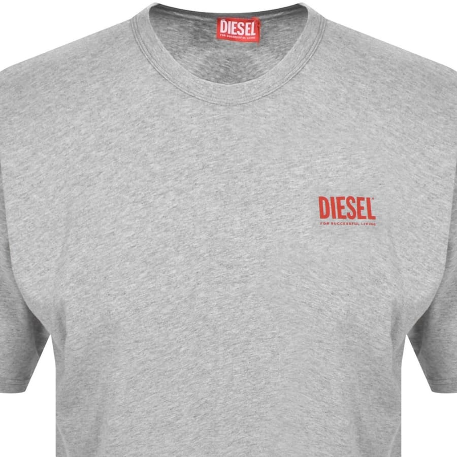 Diesel T Boxt Bisk T Shirt Grey