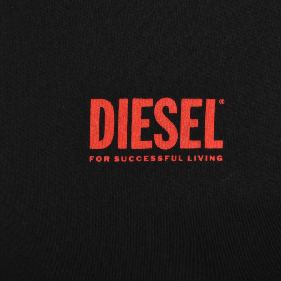Diesel T Boxt Long Sleeve Bisk T Shirt Black