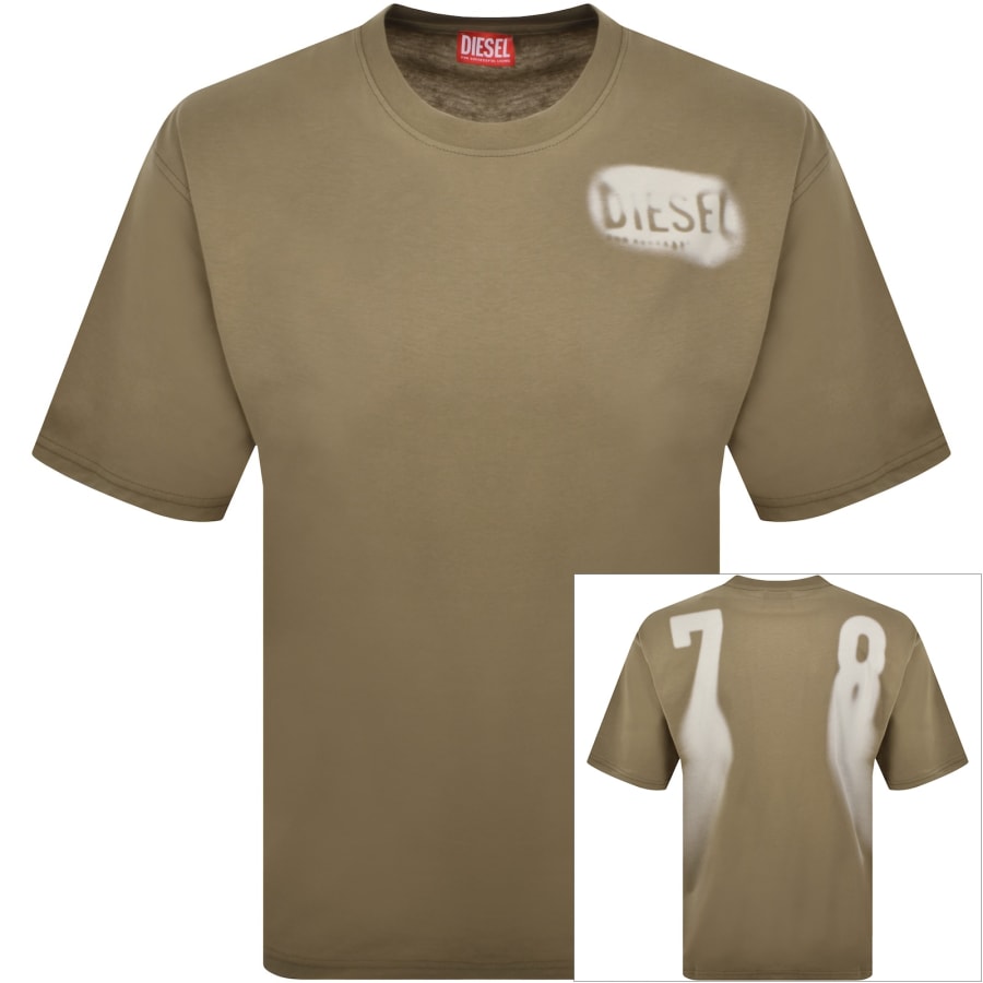 Diesel T Boxt V2 T Shirt Beige