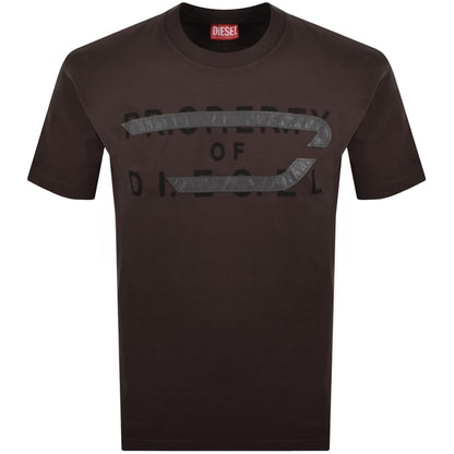 Diesel T Norm V11 T Shirt Brown