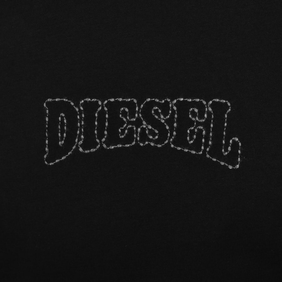 Diesel T Norm V16 T Shirt Black