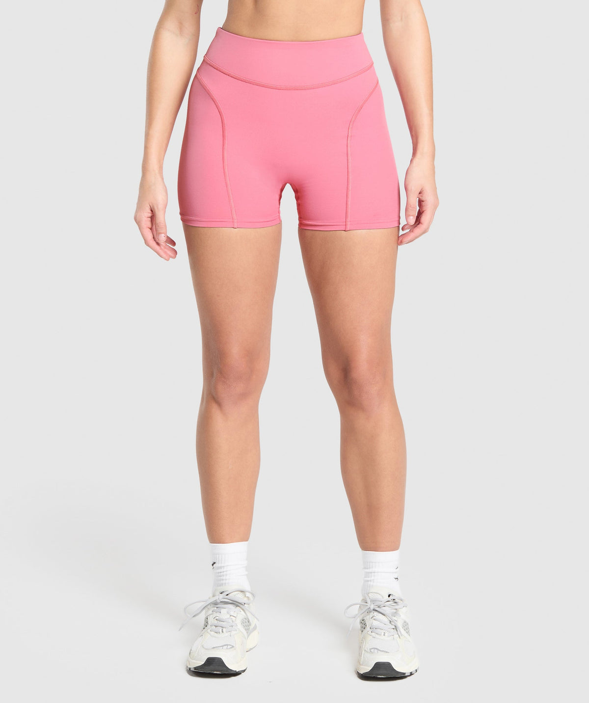 Gymshark Dipped Waistband Shorts - Sunset Pink