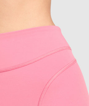 Gymshark Dipped Waistband Shorts - Sunset Pink