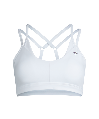 Gymshark Double Up Sports Bra - White