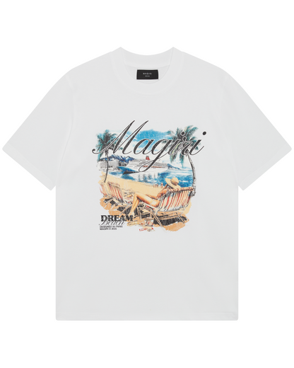 Magiri Dream Beach Printed T-Shirt in White
