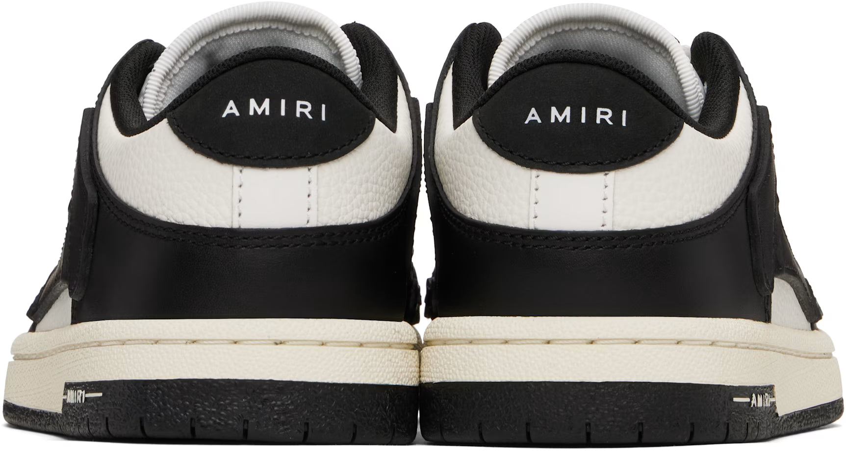 AMIRI Women White & Black Skel-Top Low Sneakers