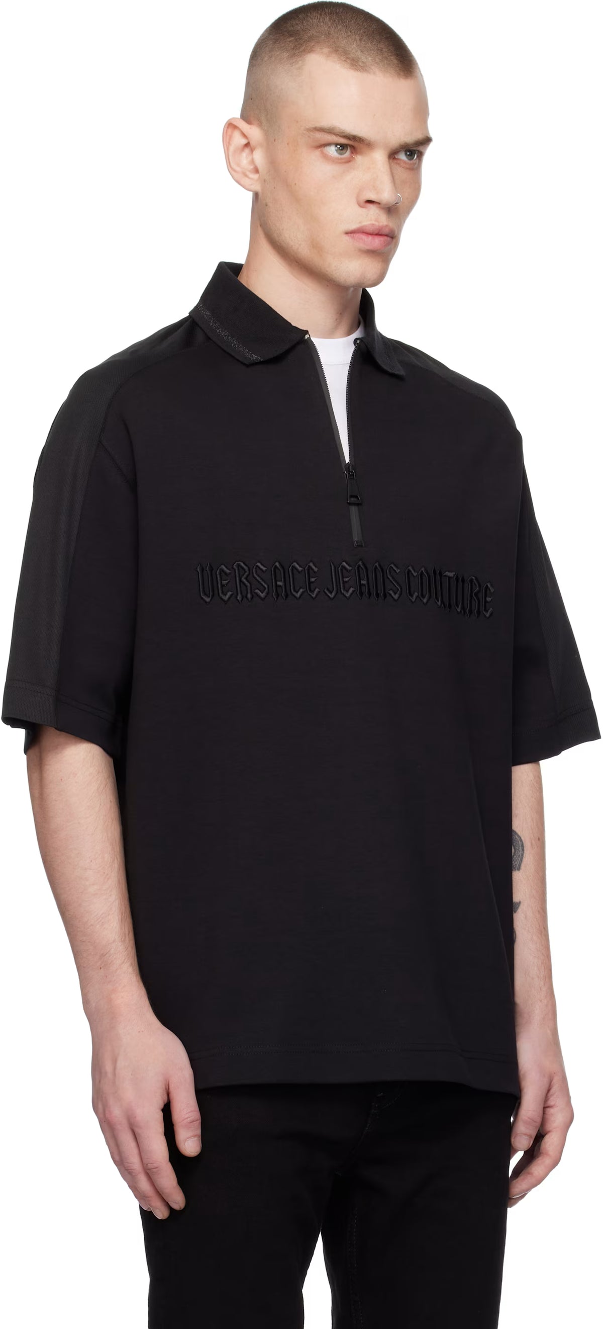 Black Logo Goth Polo