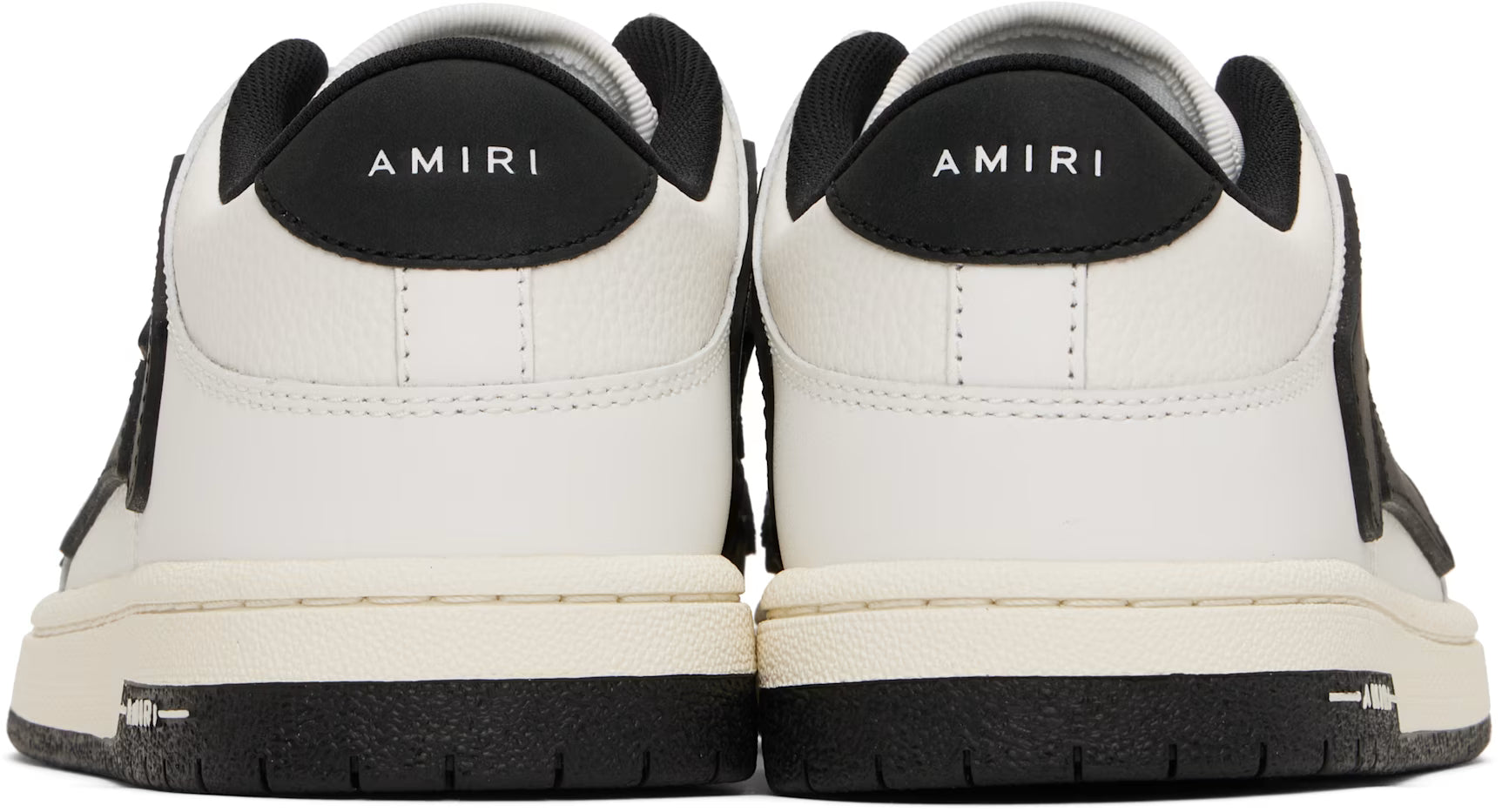 AMIRI Women White & Black Skel-Top Low Sneakers