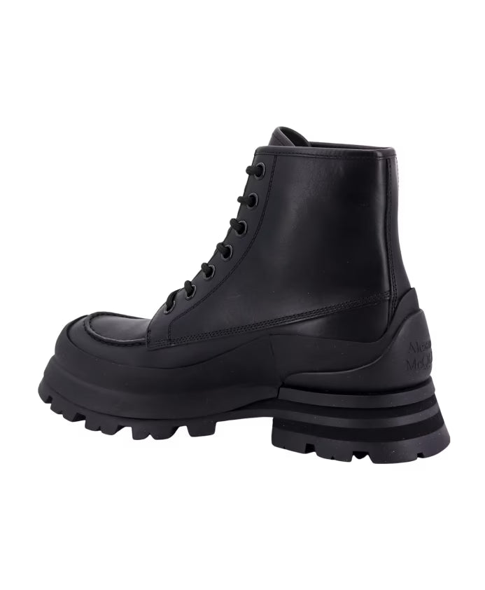 Italian Leather Lace-up Boots