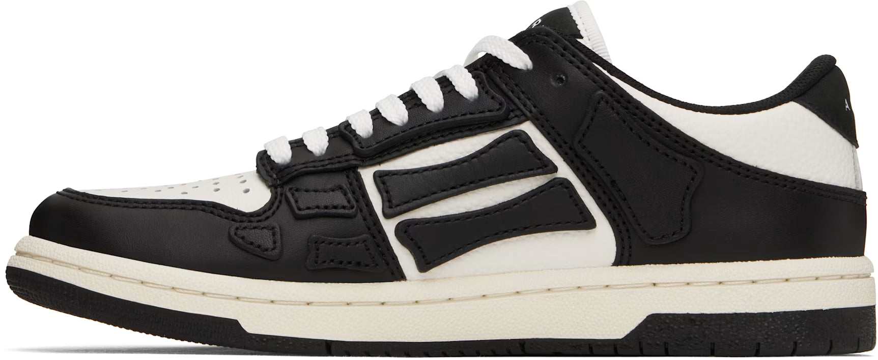 AMIRI Women White & Black Skel-Top Low Sneakers