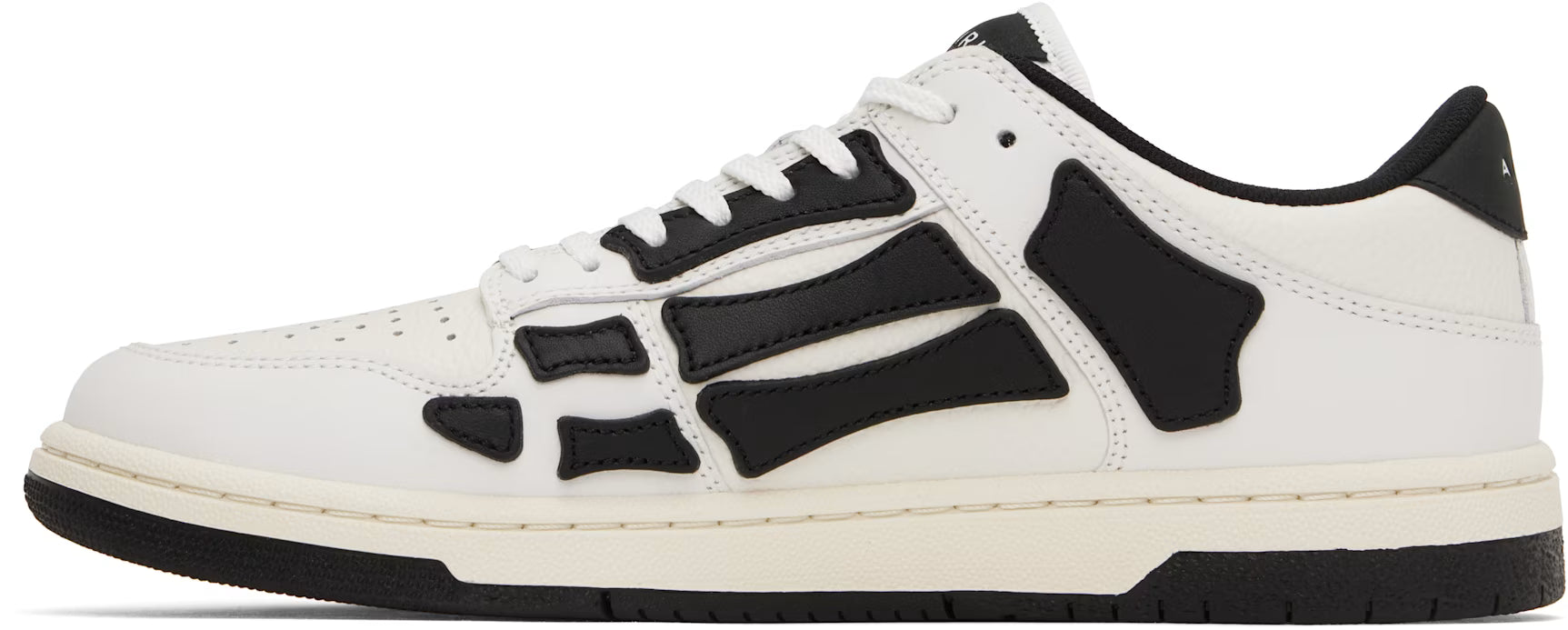 AMIRI Women White & Black Skel-Top Low Sneakers