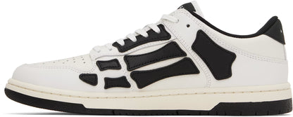 AMIRI Women White & Black Skel-Top Low Sneakers