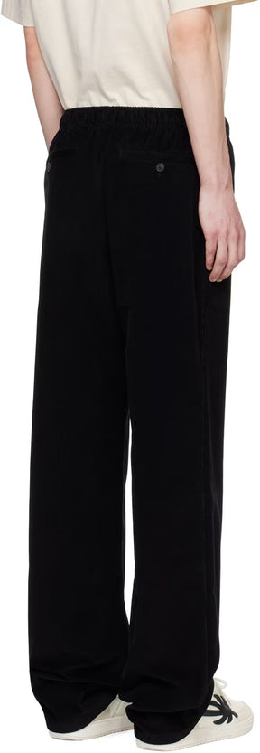 Black Embroidered Sweatpants