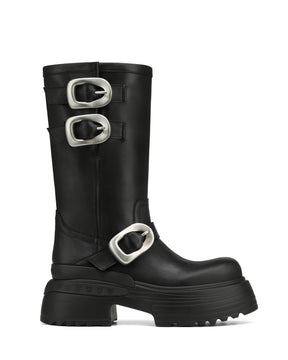Earth Cow Leather Black