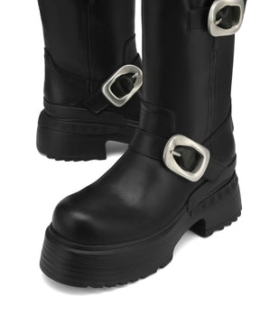 Earth Cow Leather Black