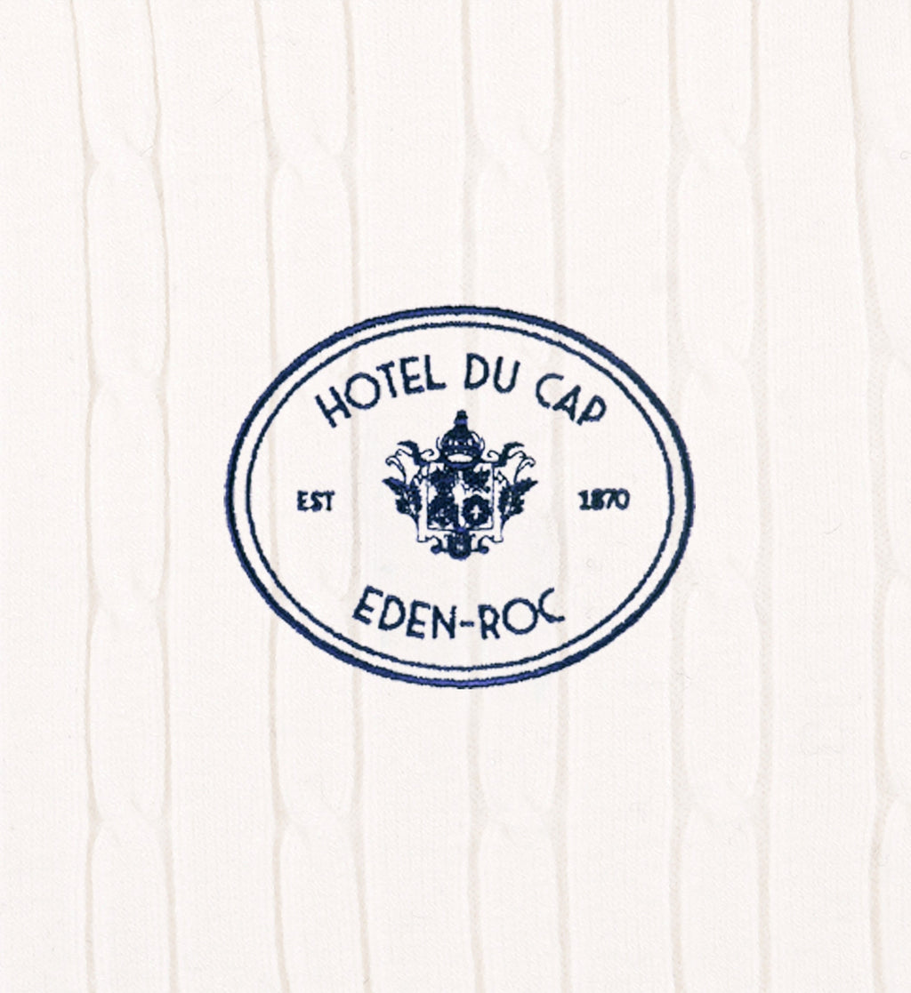 Eden Crest Mini Cable Polo - White/Navy