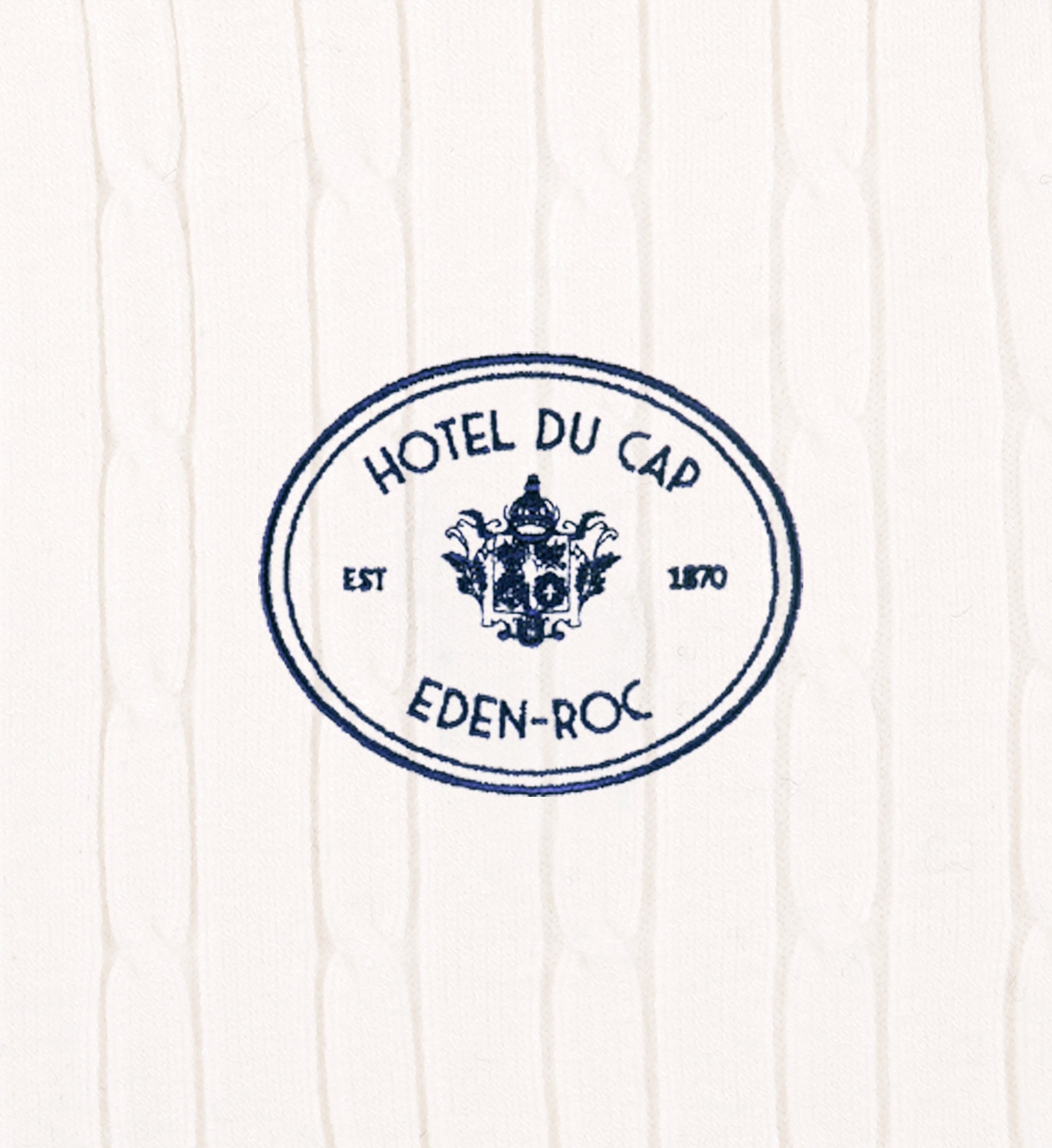 Eden Crest Mini Cable Polo - White/Navy