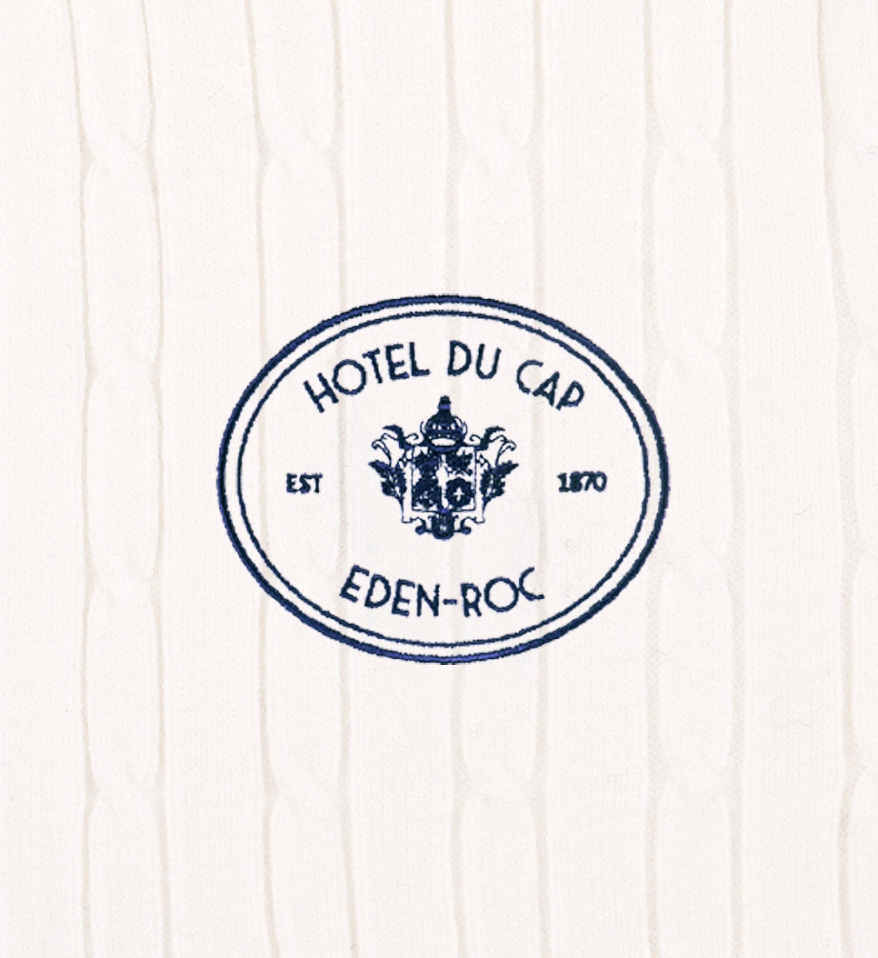 Eden Crest Mini Cable Polo - White/Navy