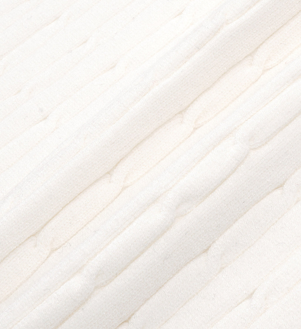 Eden Crest Mini Cable Polo - White/Navy