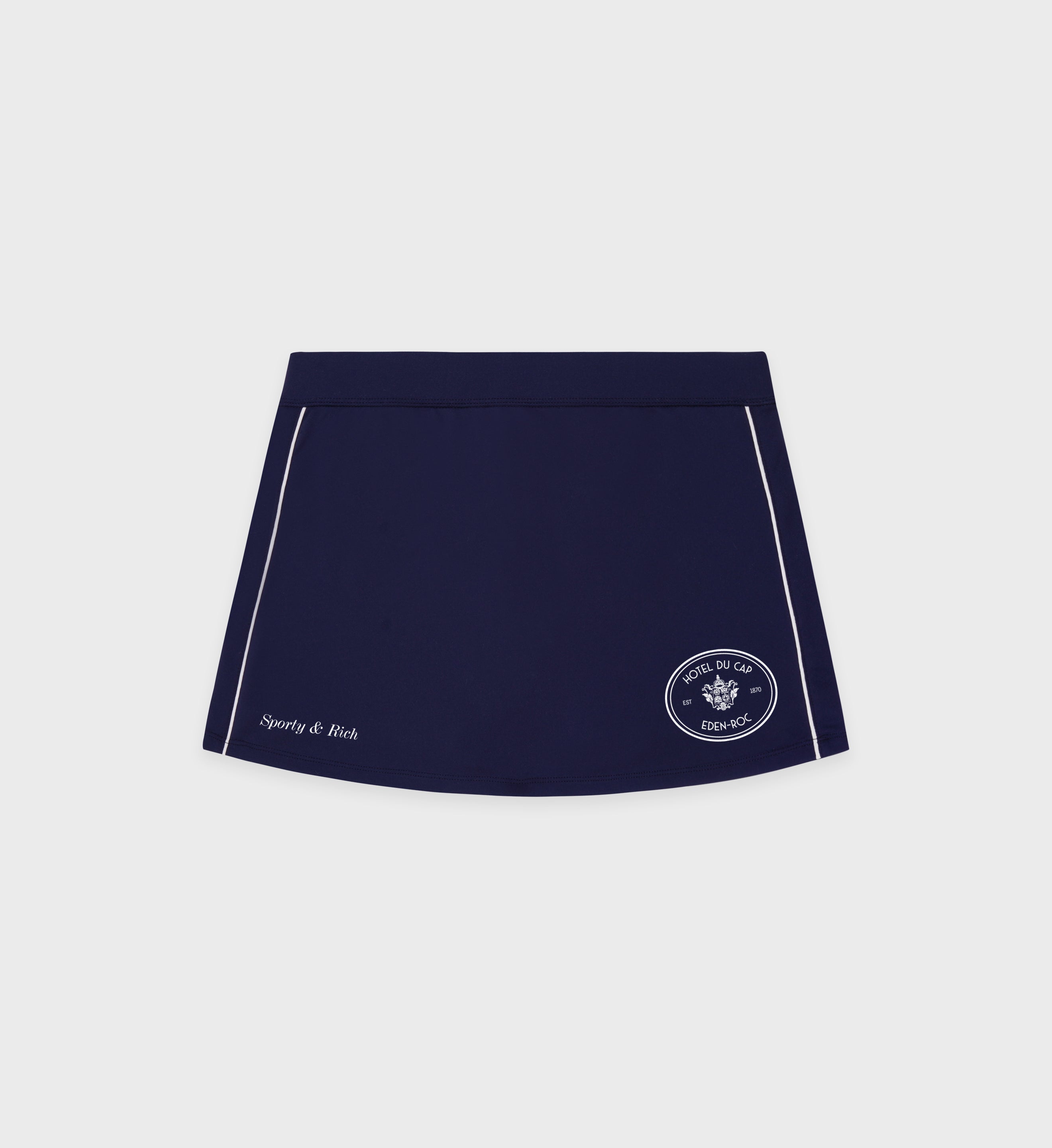 Eden Crest Court Skirt - Navy/White