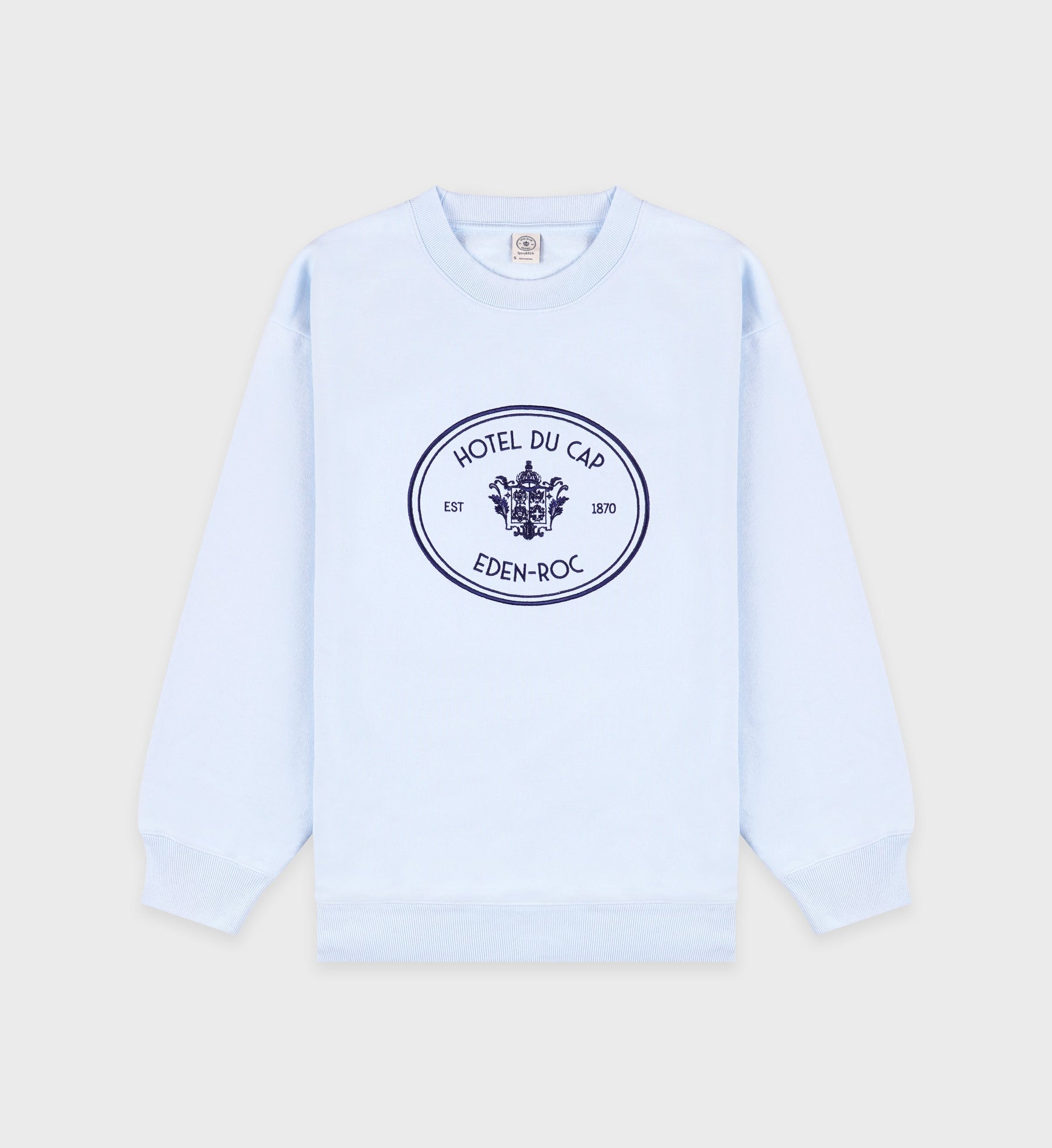 Eden Crest Crewneck - Ciel/Navy