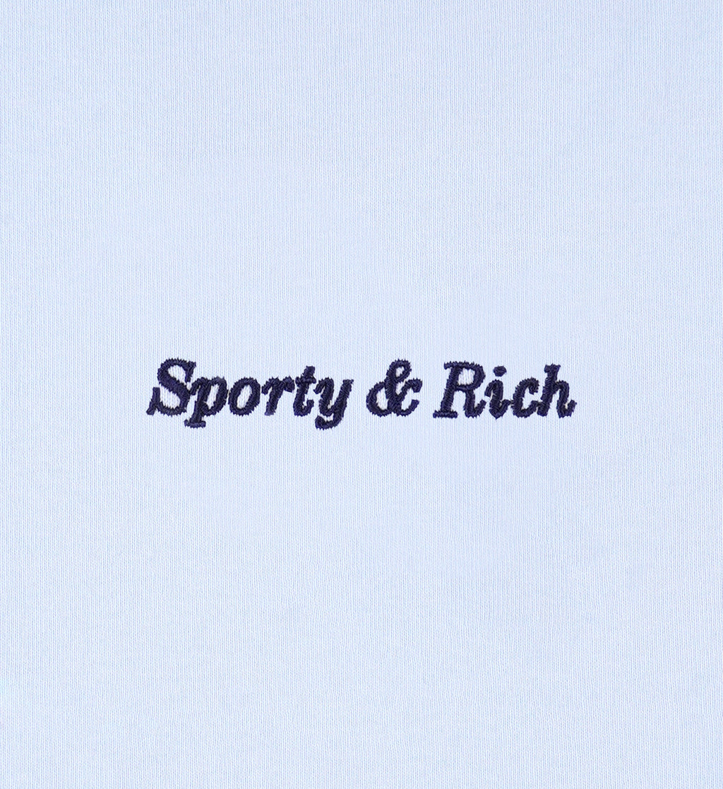 Eden Crest Crewneck - Ciel/Navy