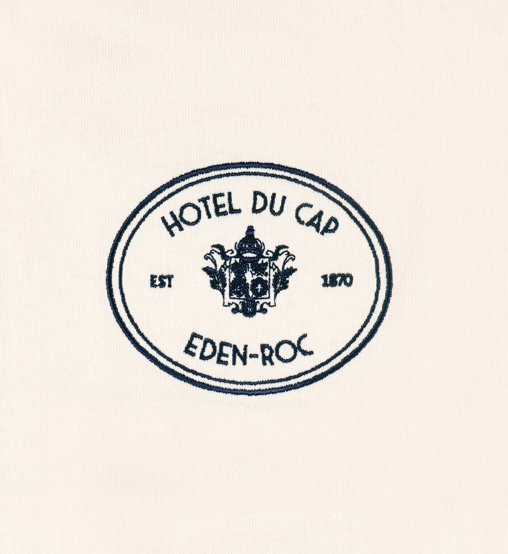 Eden Crest Crewneck - Cream/Navy