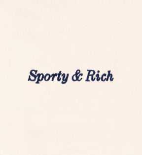 Eden Crest Crewneck - Cream/Navy